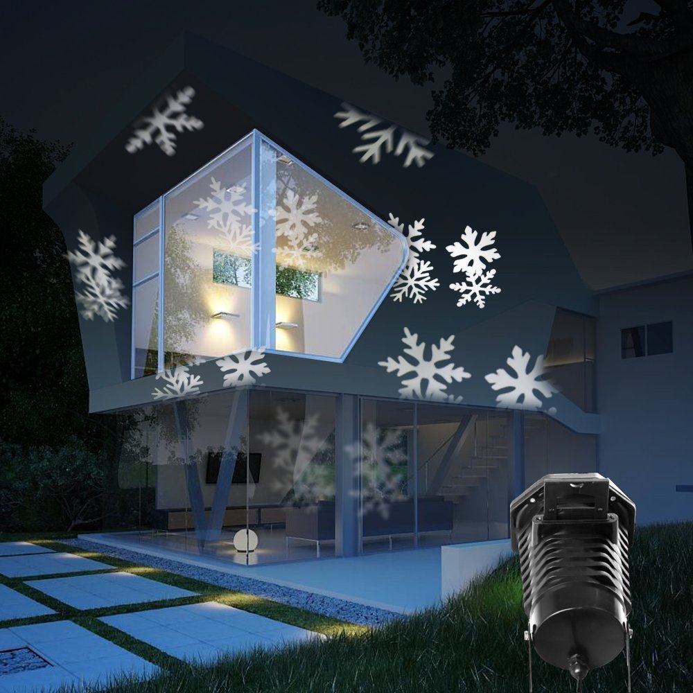 Decorate Your Home for Winter with a Snowflake Light Projector
