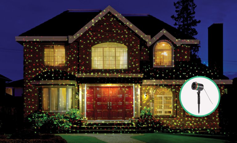 Shower Your Home with a Christmas Laser Light Projector