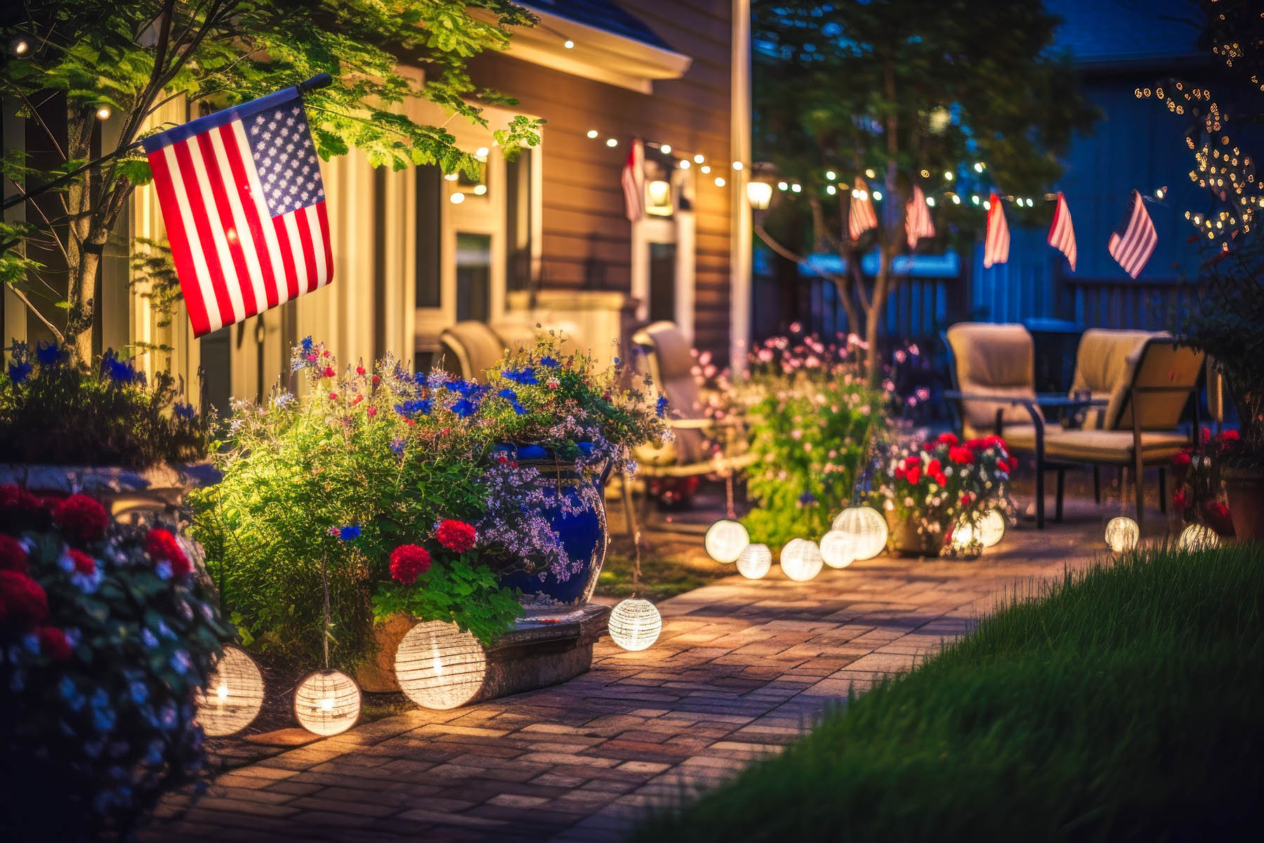 Patriotic Glow: Fourth of July Lighting Ideas for Your Home and Garden
