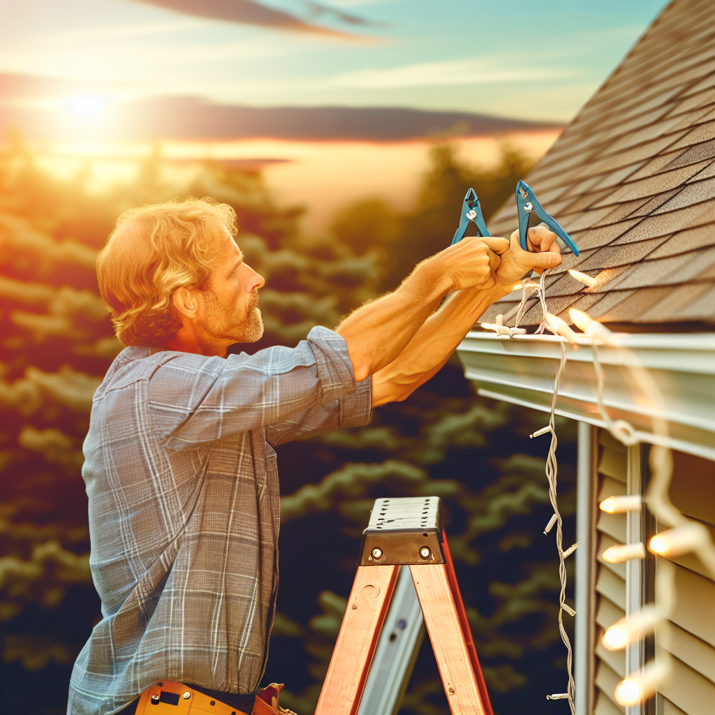 best way to hang christmas lights